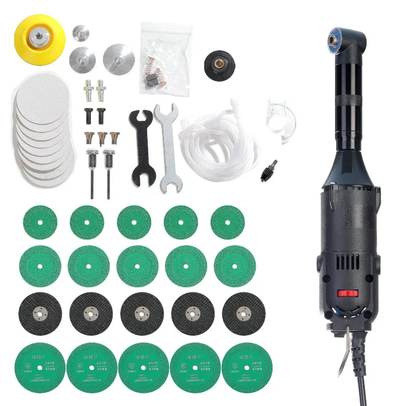90 Degree Angle Electric Engraver Adjustable Speed Mini Grinder Mold Polisher Tile Grout Cleaning Machine