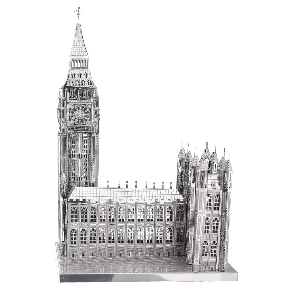 Piececool-Big Ben Model Building Kits, 3D Metal Puzzle, Jigsaw, Kit DIY, Brinquedos Adolescentes, Quebra-cabeça, Melhores Presentes de Aniversário