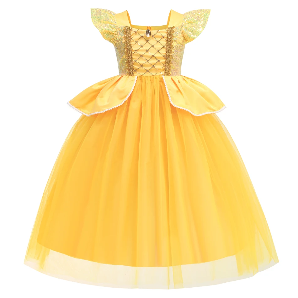 slim fit dress slacks Custom Disney Princess Belle Gold Yellow Theme Birthday Backdrop –  BigBigBee Party Sign main image 1