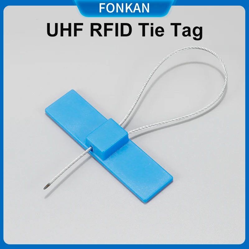 20pcs Long Range RFID UHF Lead Seal Tag Anti -metal Anti -theft Anti -demolition Steel Ribbon Passive Tie Tag