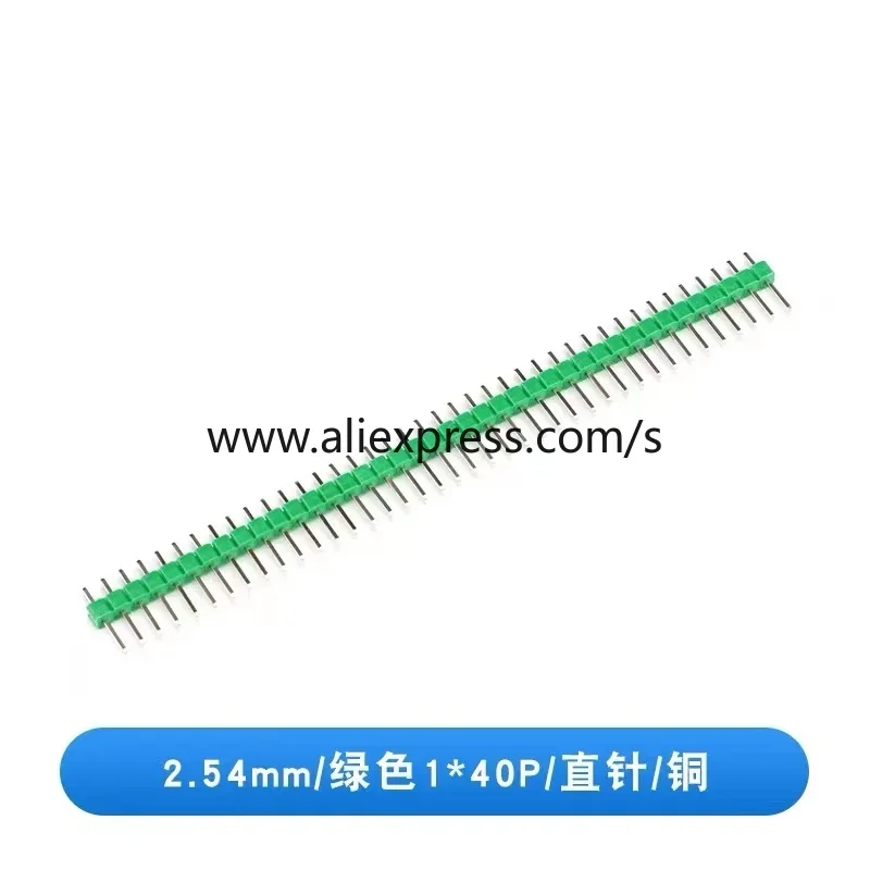 10PCS Single Row MALE 2.54MM 1X40 Pin PITCH 11MM/15MM/17MM/21MM/25MM LONG PIN Header connector Strip 1X40pin 1*40 40P 40Pin