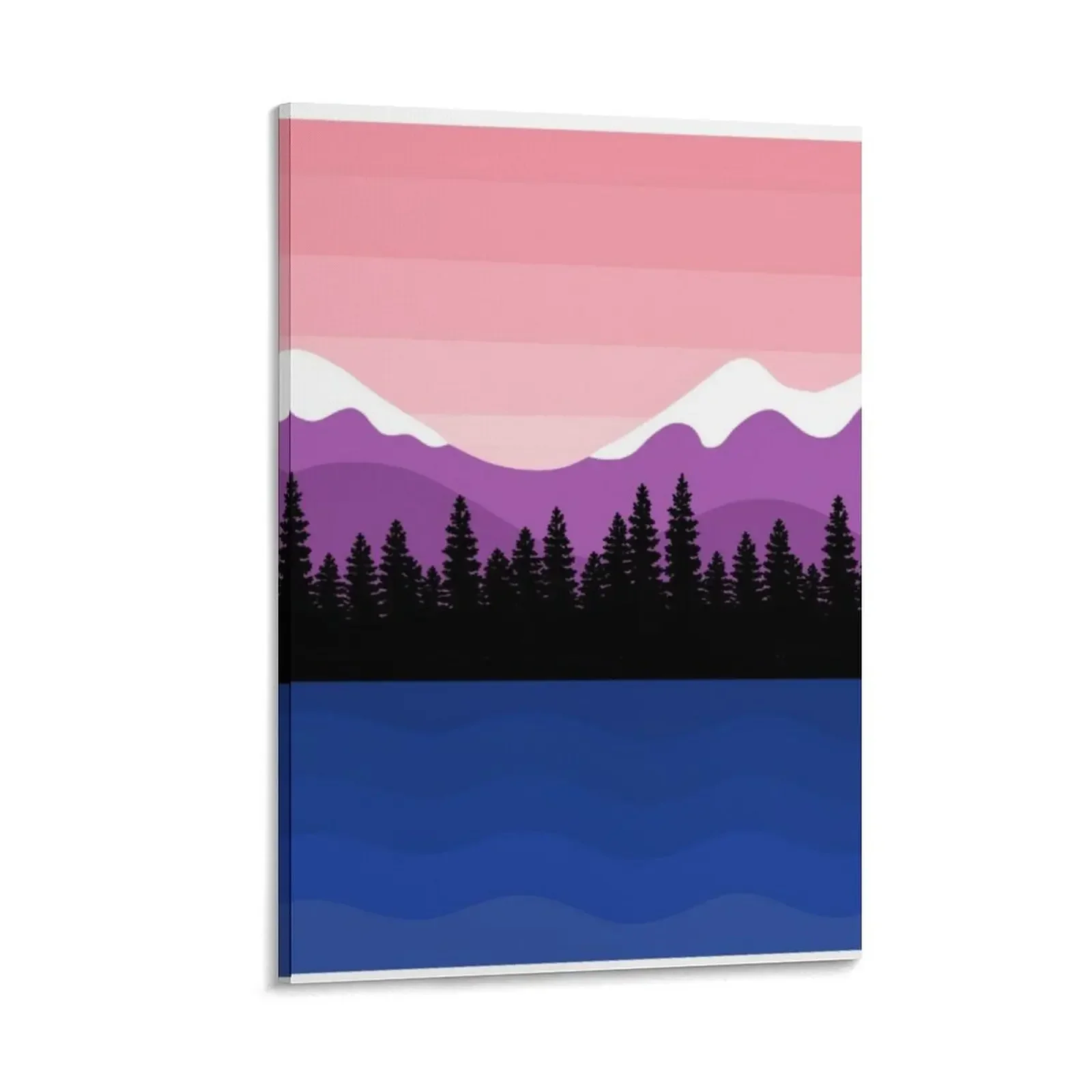 

Genderfluid Pride Landscape Canvas Painting home decoration accessories Paintings on canvas for living room Decorative paintings