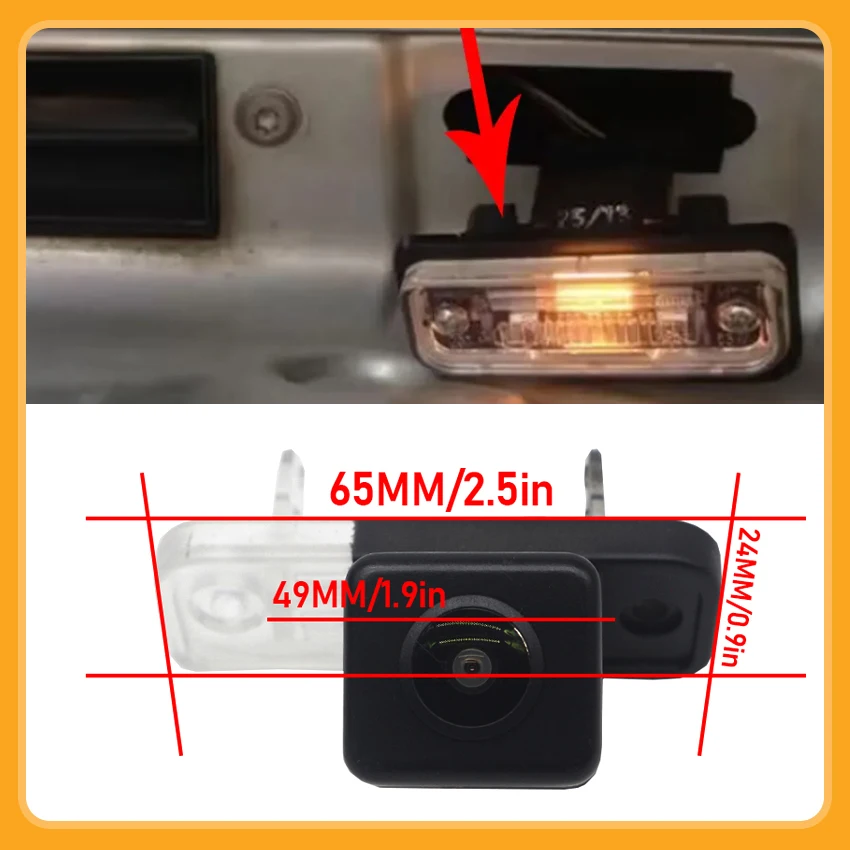 HD 1080P 170°FishEye Vehicle Rear View Backup Camera CCD For Mercedes Benz SLK R171 SLK350 SLK320 SLK300 SLK280 SLK230 2004~2011