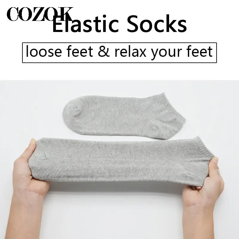 5 Pairs/Lot Business Casual Extra Big Size Socks EU46,47,48 Hosiery Men High Quality Black White Casual Cotton Short Ankle Socks