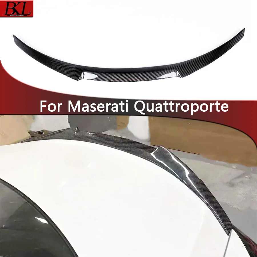 

For Maserati president Quattroporte Carbon Fiber Spoiler Tail fins Carbon Rear Guide Wing Rear Wing Car Diverter body kit