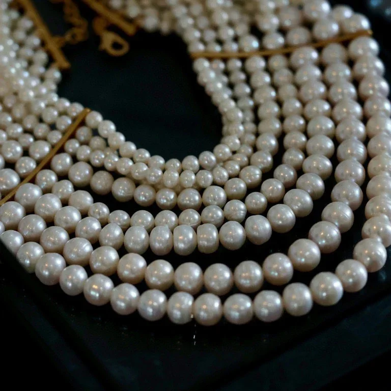 Europe America Designer Multi Layered Luxury Pearl Necklace Women Fine Party Jewelry Trend