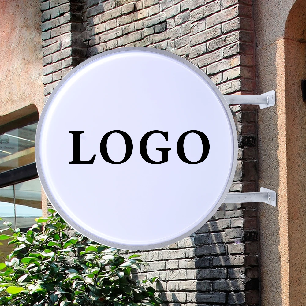 

Double Sided Outdoor/Indoor Aluminum Frame Round LED Back-Lit Shop Signs Advertising Light Box