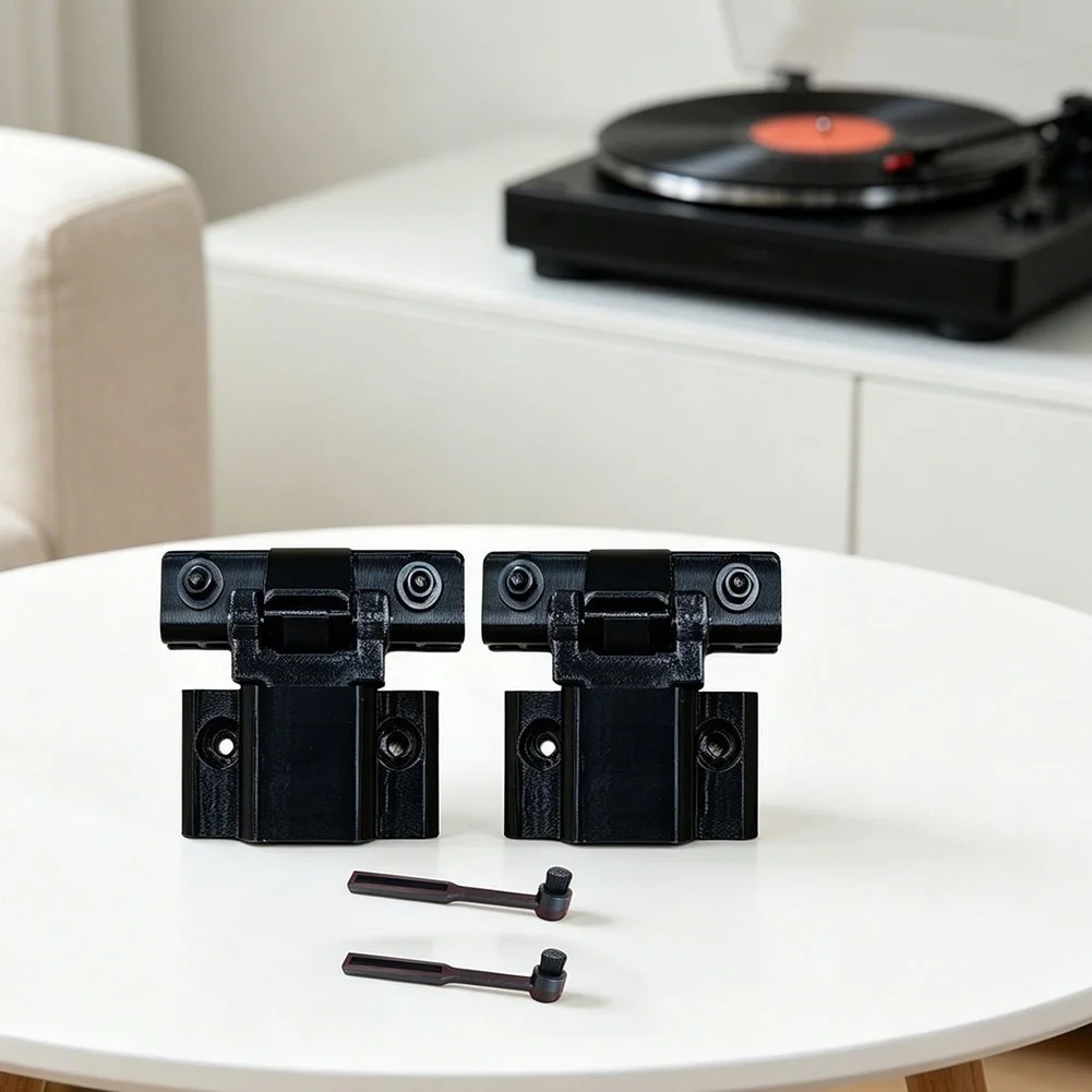 Black Dust Cover Hinges for Technics For SL1200 For MK2 MK3D For MK5 MK6 For SL1210 M5G Turntable Replacement Set of 2