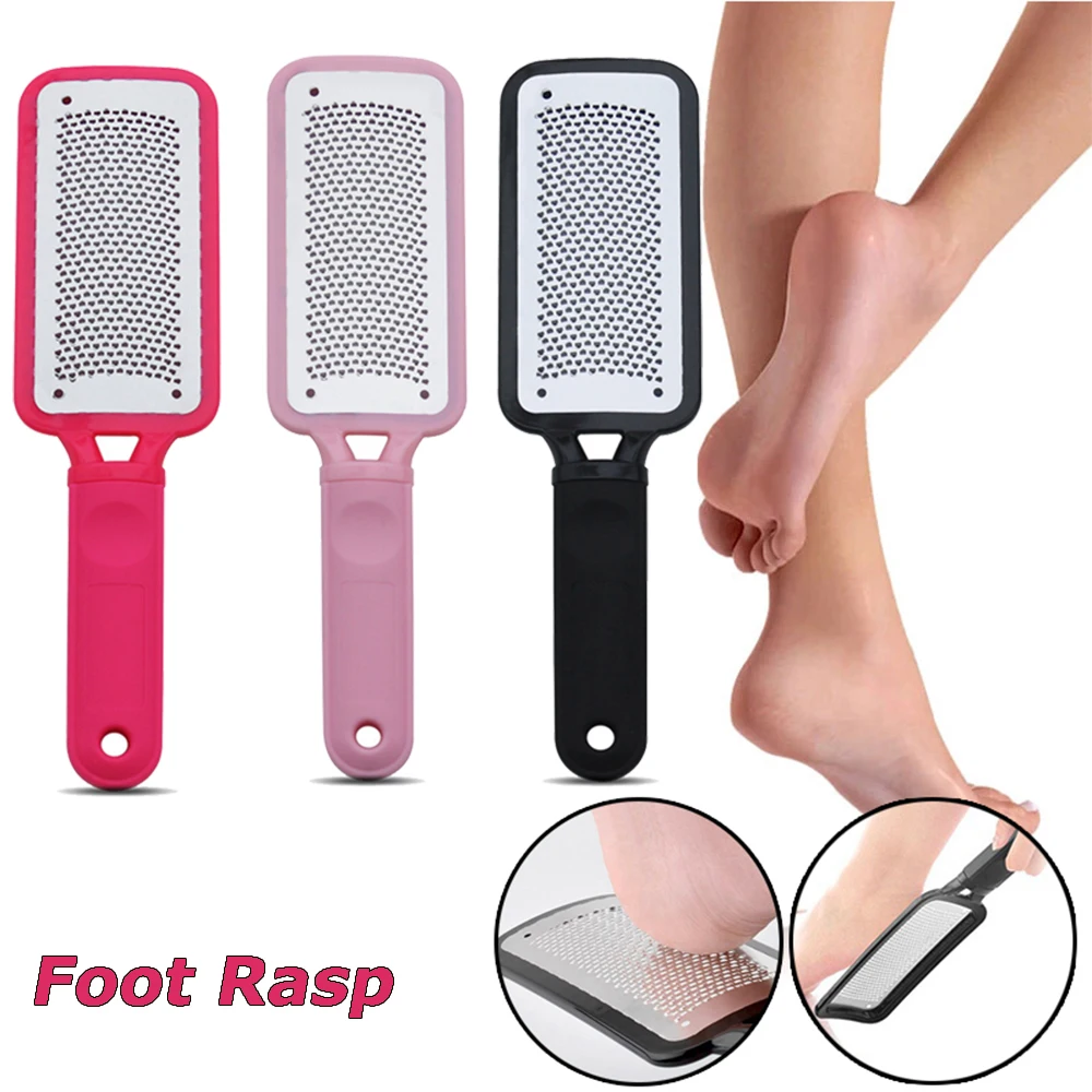 

1PC Stainless Steel Pedicure Foot File Scraper Professional Callus Remover Foot Rasp Dead Skin Remover For Wet Dry Foot Care