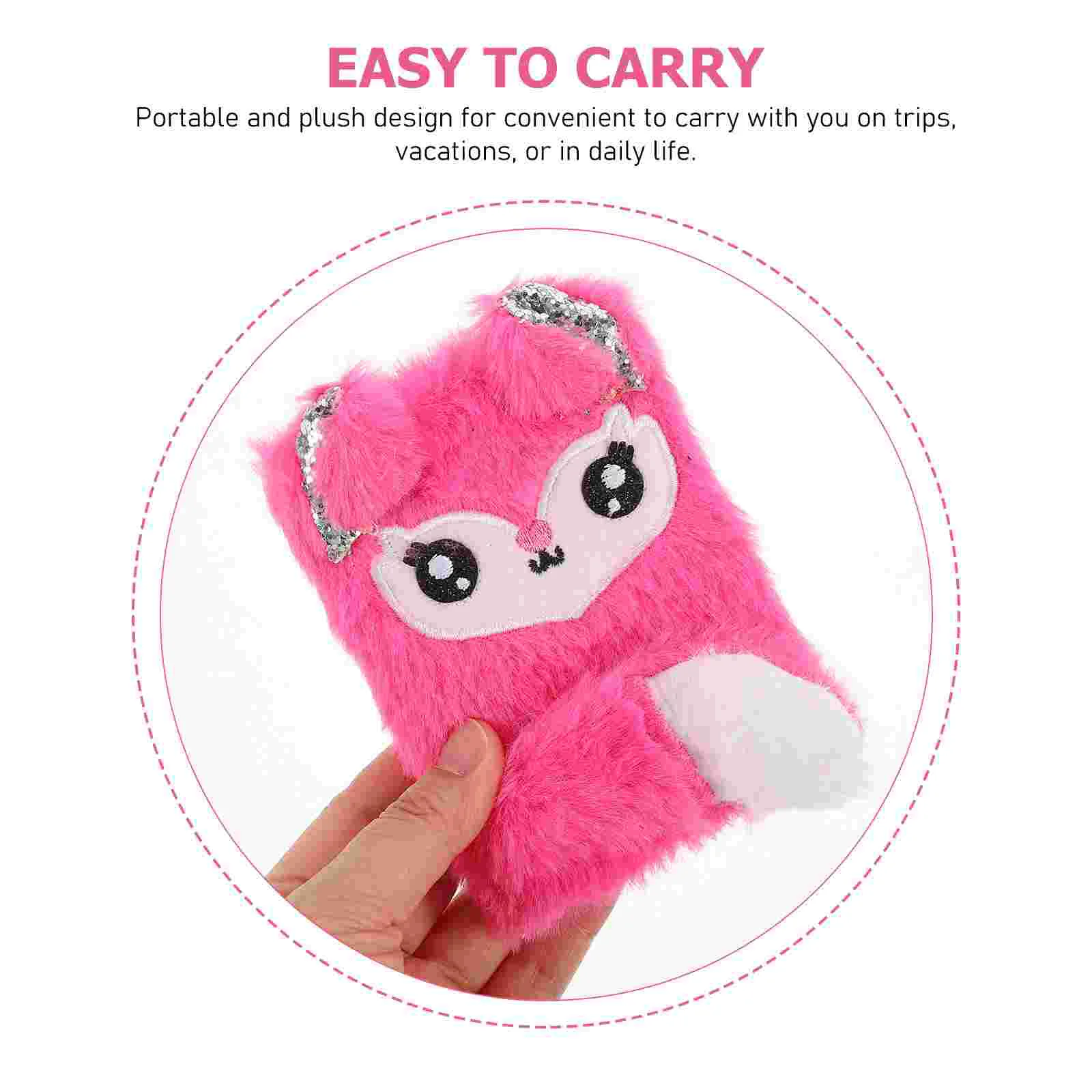 มินิโน๊ตบุ๊คปกตุ๊กตาน่ารักน่ารักนักเรียนหนังสือสาวไดอารี่ตุ๊กตาสัตว์สําหรับสาวๆ