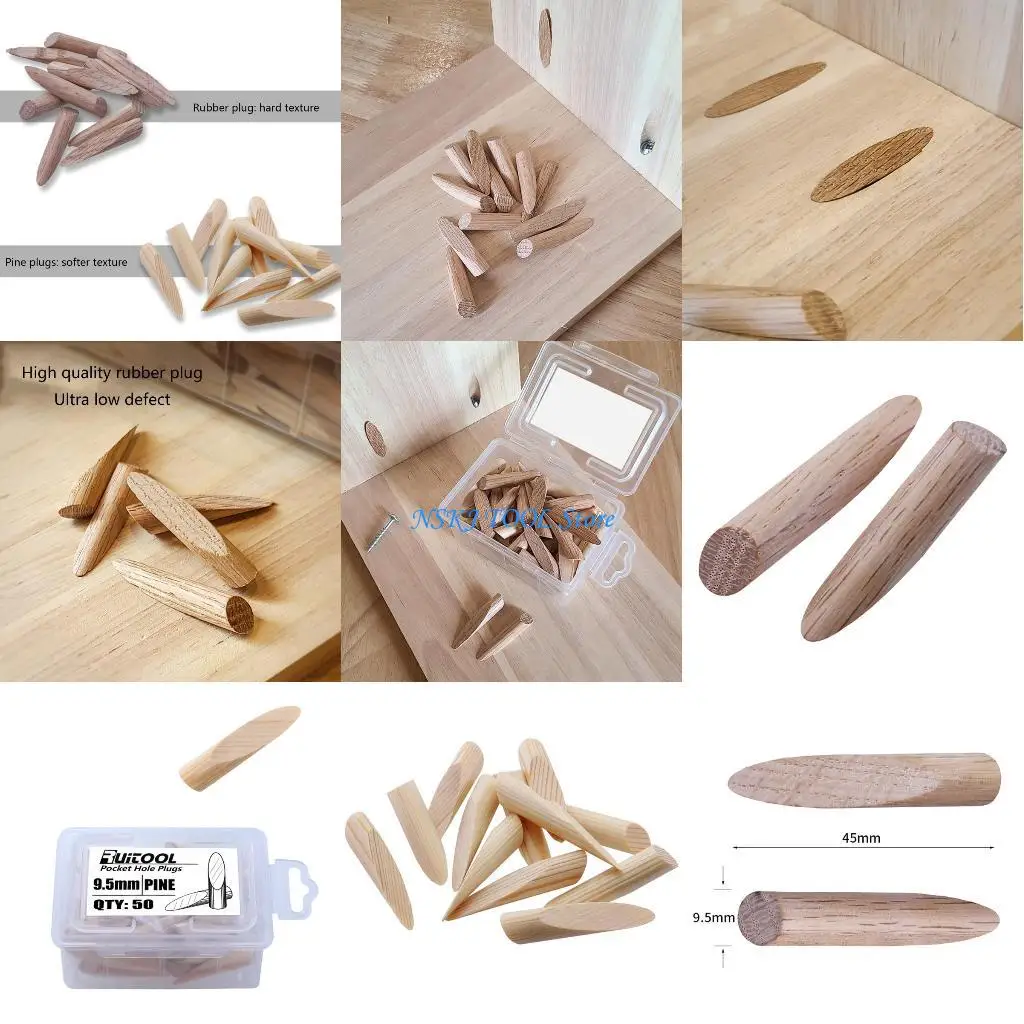 

L8RC Upgraded Pocket Hole Plug Solid/Soft Pocket Hole Plug Pine/Oak Hole Plug