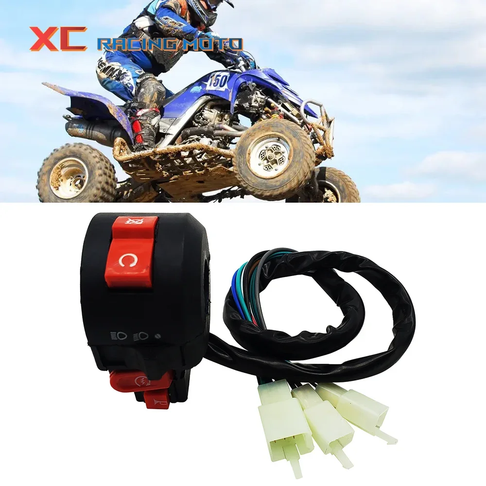 

ATV Light Button Switch 4 Function Left Handlebar Switch Assembly For 50/70/90/110/125/150/250 CC ATV Quad Dirt Bike Accessories
