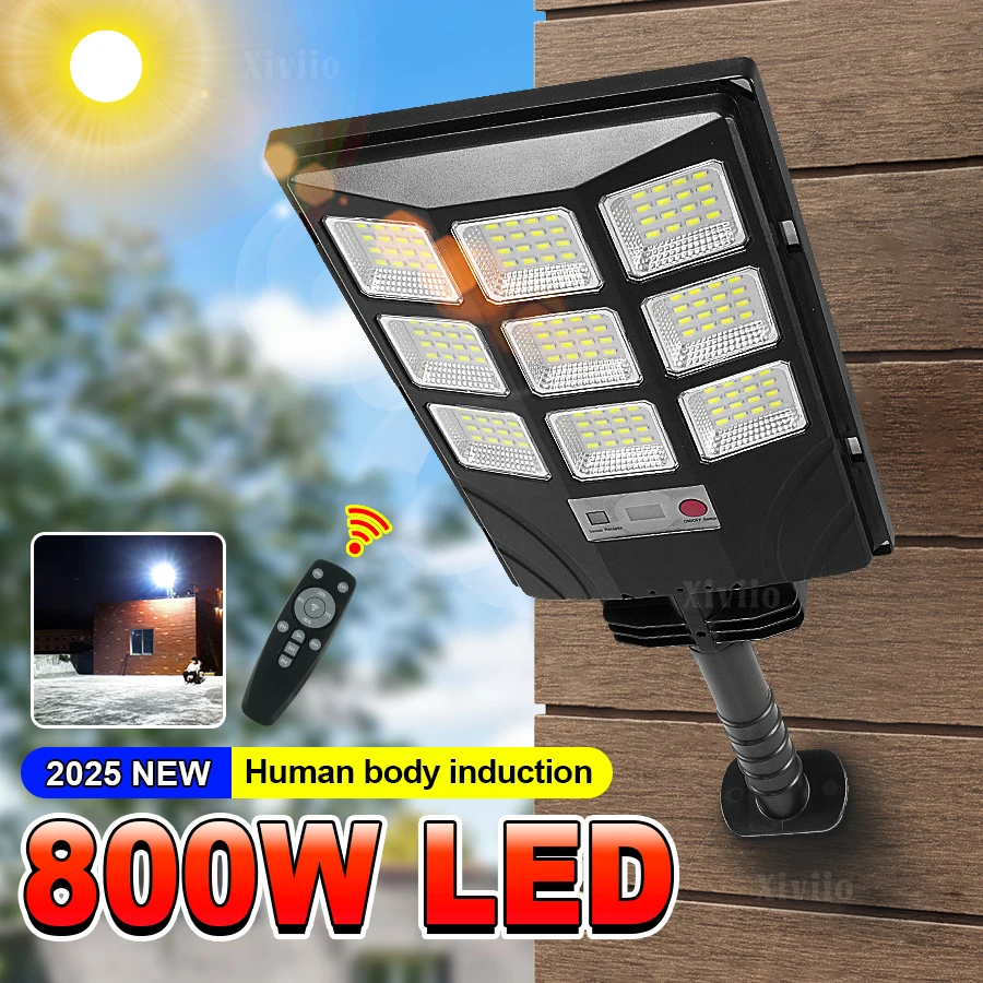 

2025 New Super Bright 144 LED Solar Outdoor Light Waterproof Motion Sensor Solar Powerful Lights Garden Courtyard garage Light