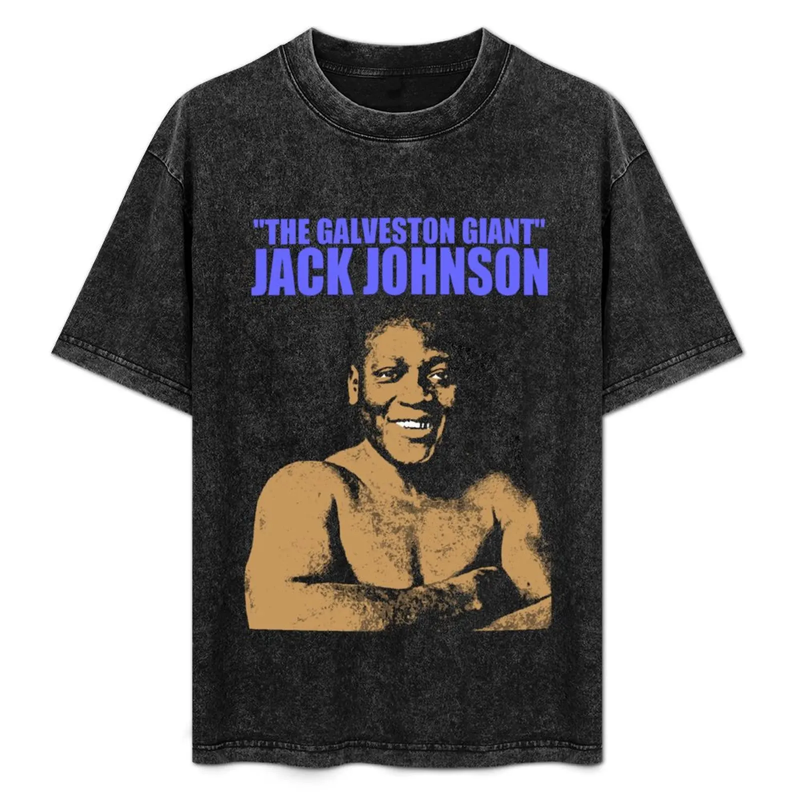 

JACK JOHNSON (THE GALVESTON GIANT)-2 T-Shirt Short sleeve tee graphic tee shirt boys whites vintage t shirts men tshirt