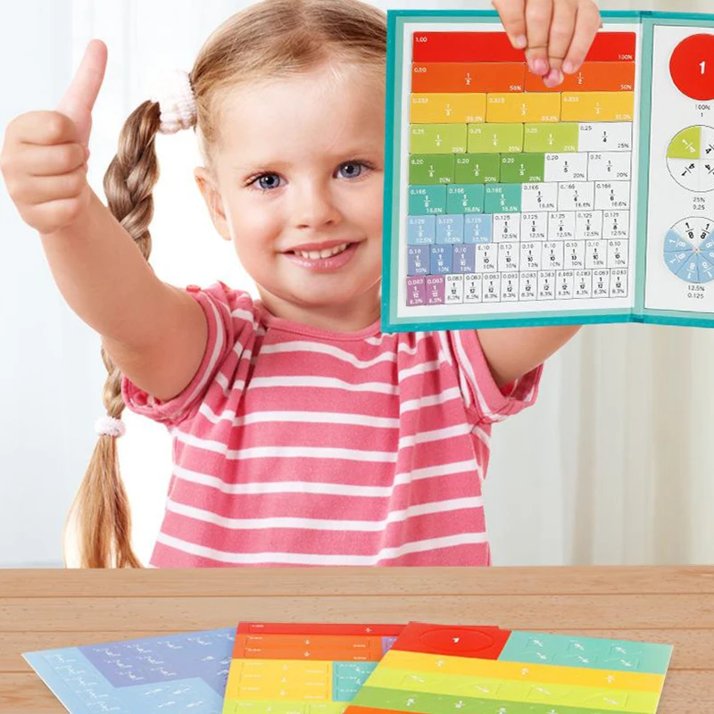 

2026 Hot Sale Magnetic Fraction Demonstration Book,Magnetic Fraction Tiles,Fractions Manipulatives,Score Disk Demonstrator