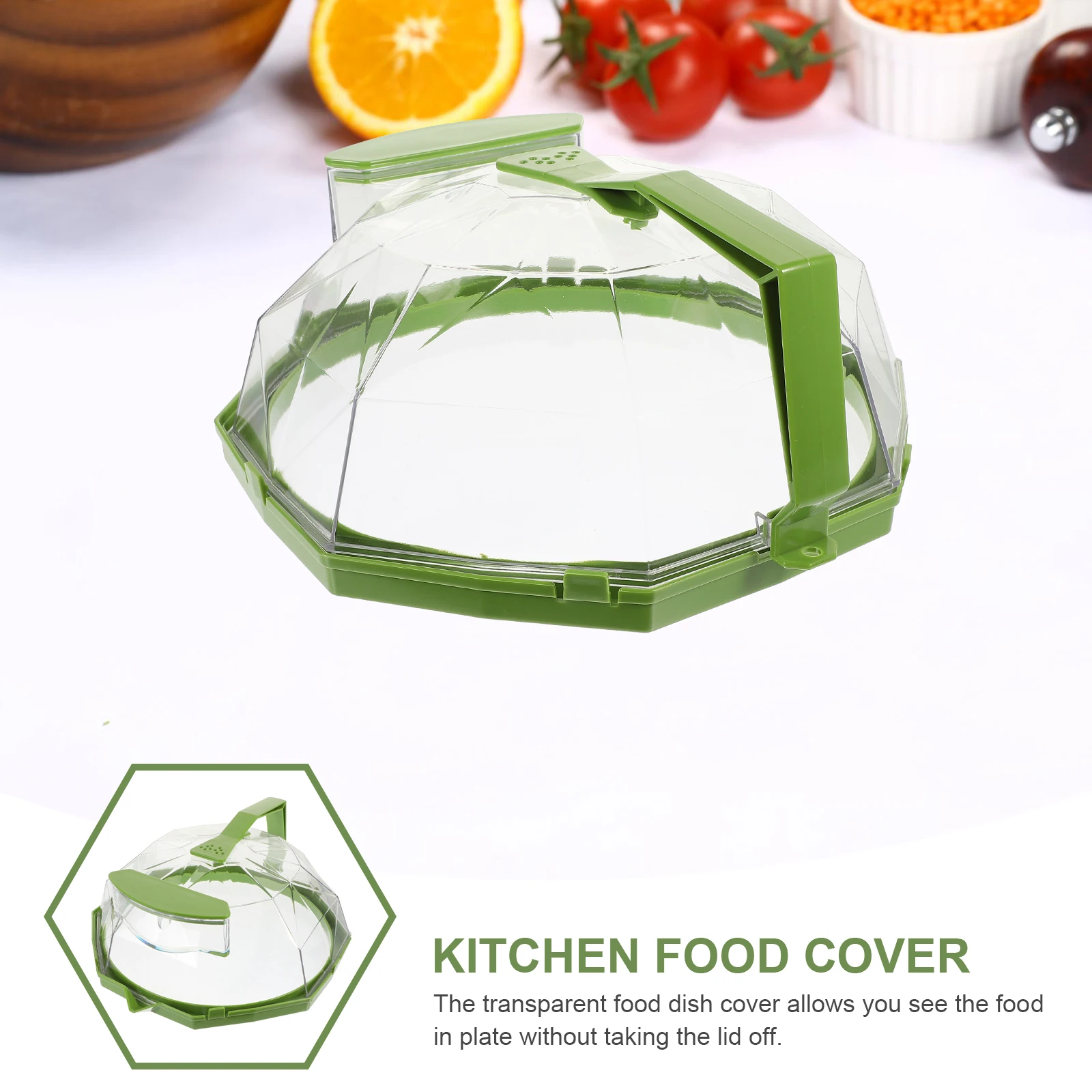 

Clear Heat-Resistant Food Cover Microwave Splatter Guard for Dish Plate Reheating and Storage Kitchen Essential