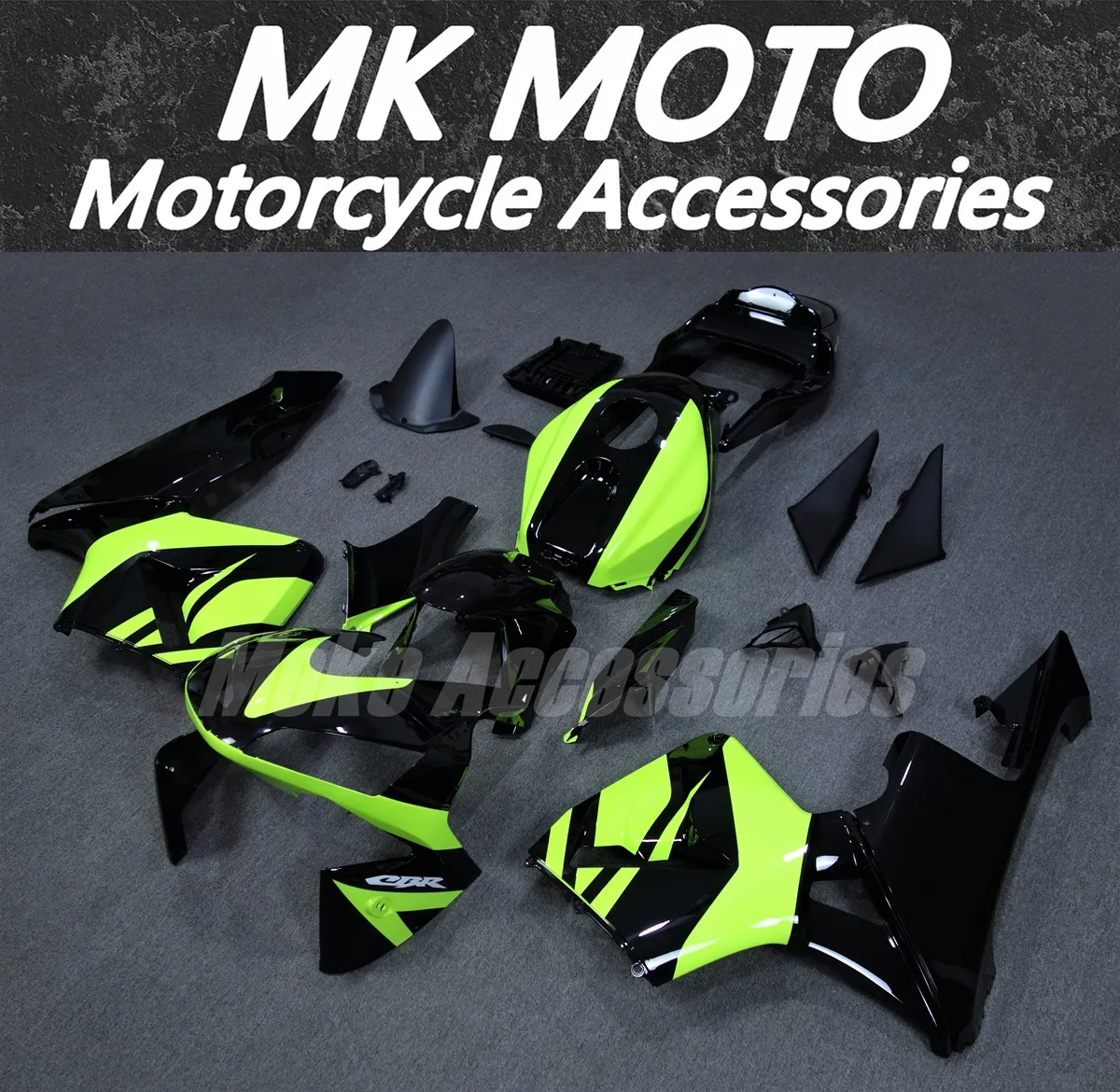 Motorrad Verkleidungen Kit Fit Für Cbr600rr 2003-2004 Karosserie Set Hohe Qualität Abs Injektion Helle schwarz Neon