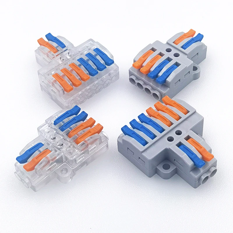 Wire Connector 2 Input 3 Input 4/6/9 Output Universal Quick Terminal Block 0.08-4mm Cable Screw Fixed Line Distributor