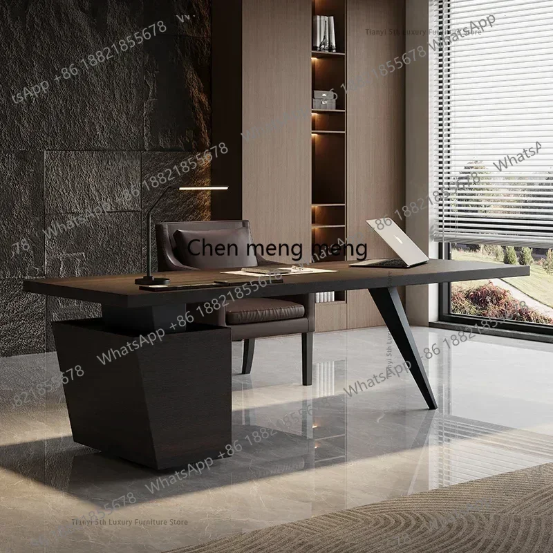 A178Minimalism Office Desks Luxury Modern Designers Solid Wood Office Desk Room Computer Office Furniture