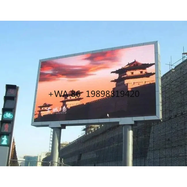 

Экран можно сращивать в прямоугольный изогнутый светодиодный дисплей. Простая установка. Большой светодиод для наружной рекламы.