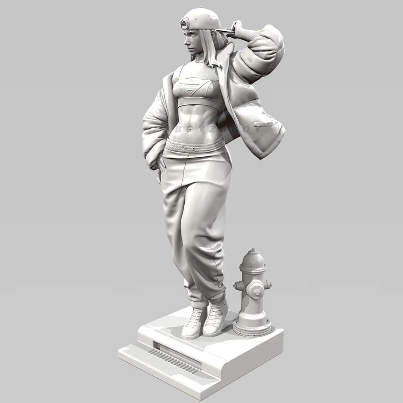 Figurine de Fitness Girl Gk en résine, 50mm 75mm 90mm, Micro Miniature, modèle blanc imprimé en 3d, jouet, Kit non assemblé et non peint