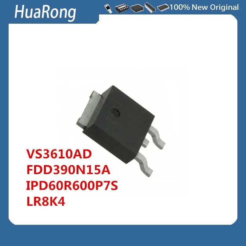 10PCS/LOT      VS3610AD 30V 85A    FDD390N15A FDD390 N15ALZ IPD60R600P7S 60S600P7  LR8K4 LR8K4-G  TO-252