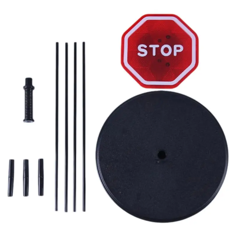 ABVJ-Parking Garage Flashing Stop Sign, Garage Parking Sign, Adjustable Height Parking Assist, Led Garage Parking Light