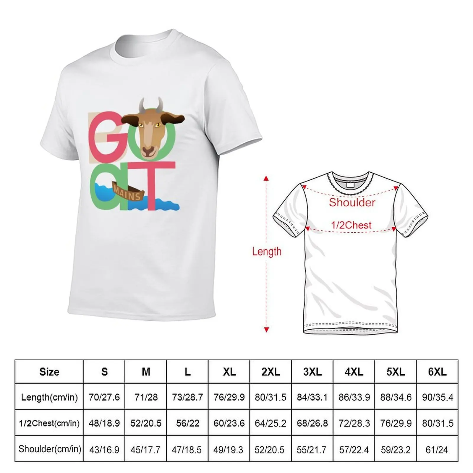 goats in the boats T-Shirt topping sweat mens designer t shirt
