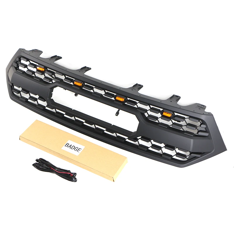 

Автозапчасти 2012-2014: Наружные аксессуары, матовая черная решетка радиатора из ABS с подсветкой, подходит для Highlander