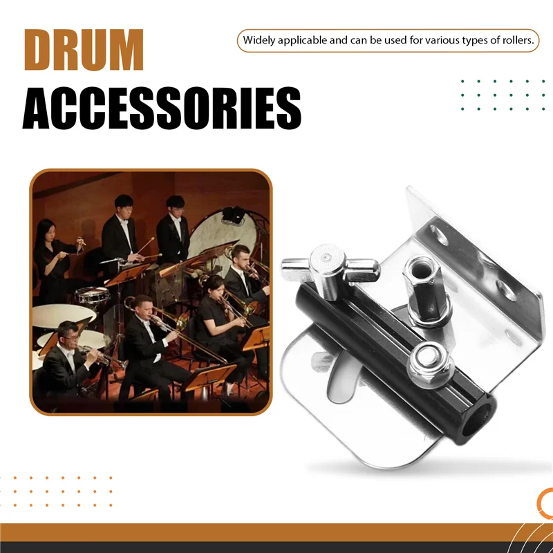 ABHT-معدن طبل حزام تصاعد الرف 2 قطعة طبل حزام محول إصلاح مع مسامير استبدال الملحقات للأشرطة #2