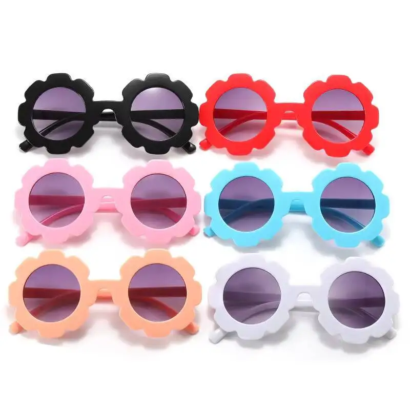 2026 Children's frosted macaron color series 2023 new baby sunglasses cute and trendy children's sunglasses