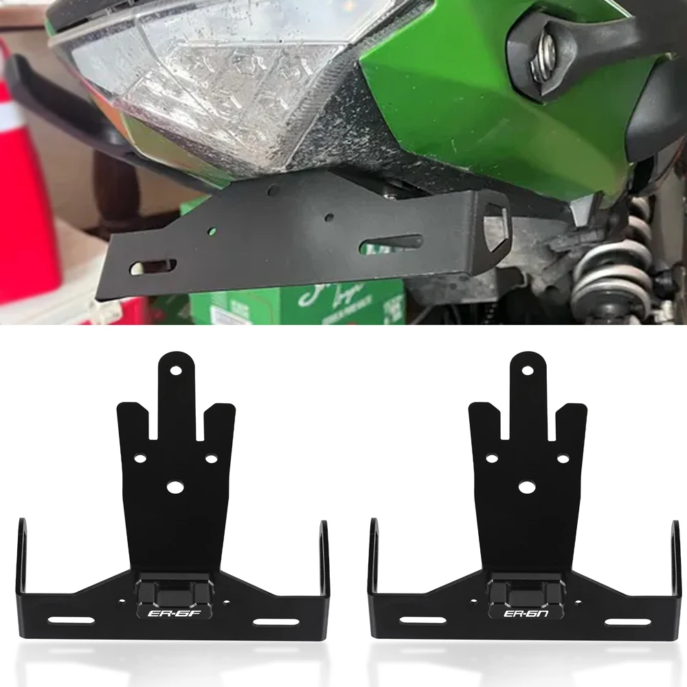 لكاواساكي ER-6N نينجا 650 650R ER6N ER6F ER-6F الذيل مرتب الحاجز مزيل تسجيل لوحة ترخيص جبل حامل مصباح ليد #1