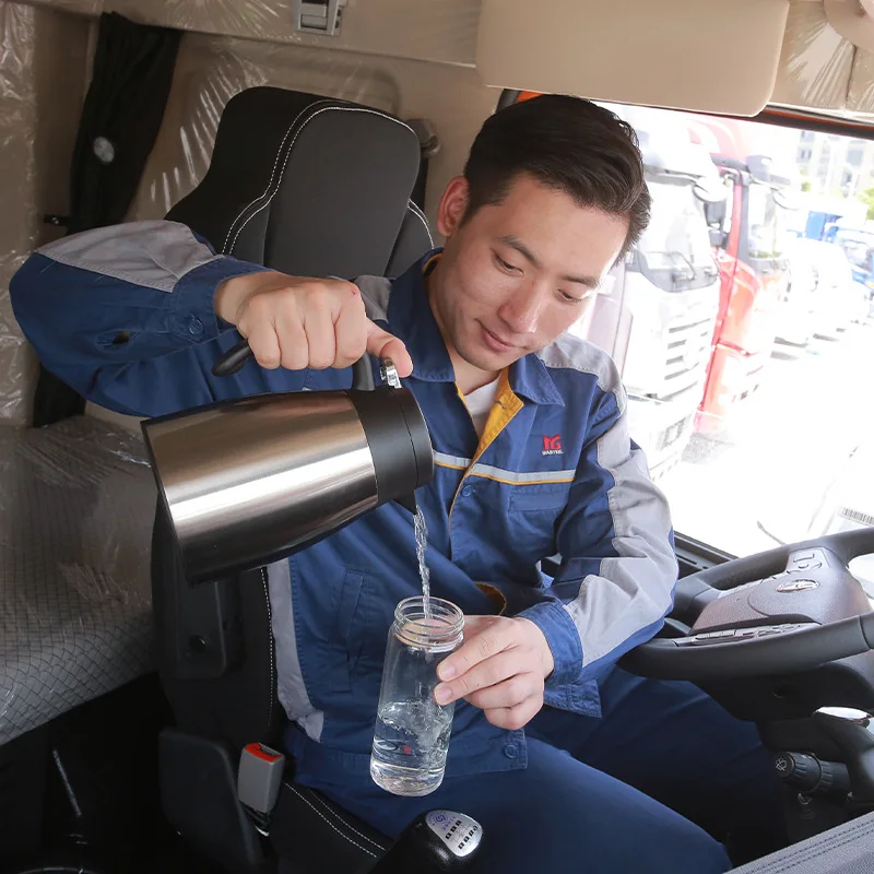 1200ML Car Kettle Truck Water Heater Kettle Large Truck Portable Travel Outdoor Electricer Kettle 12V /24V