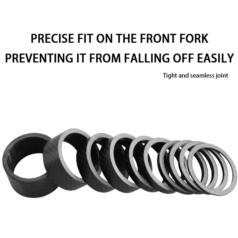 Highway Carbon Fiber Headset Spacer for Mountain Bike, 1-1/8 Inch, 20/15/10/5/3/2/1 mm, 7 Sizes, Gloss/Matte Finish