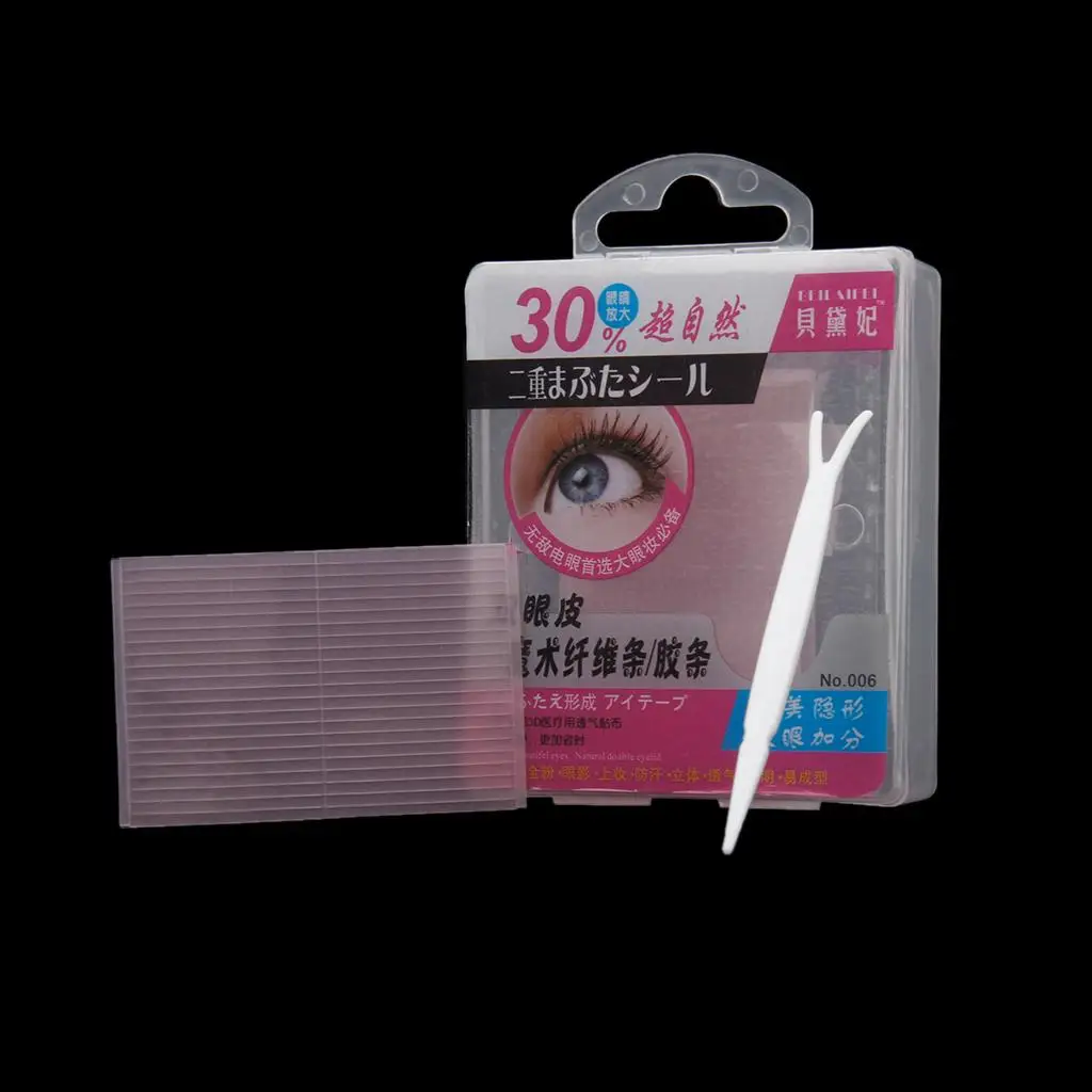 176 ชิ้นตาสองชั้นแถบสติ๊กเกอร์เทปพร้อมส้อม