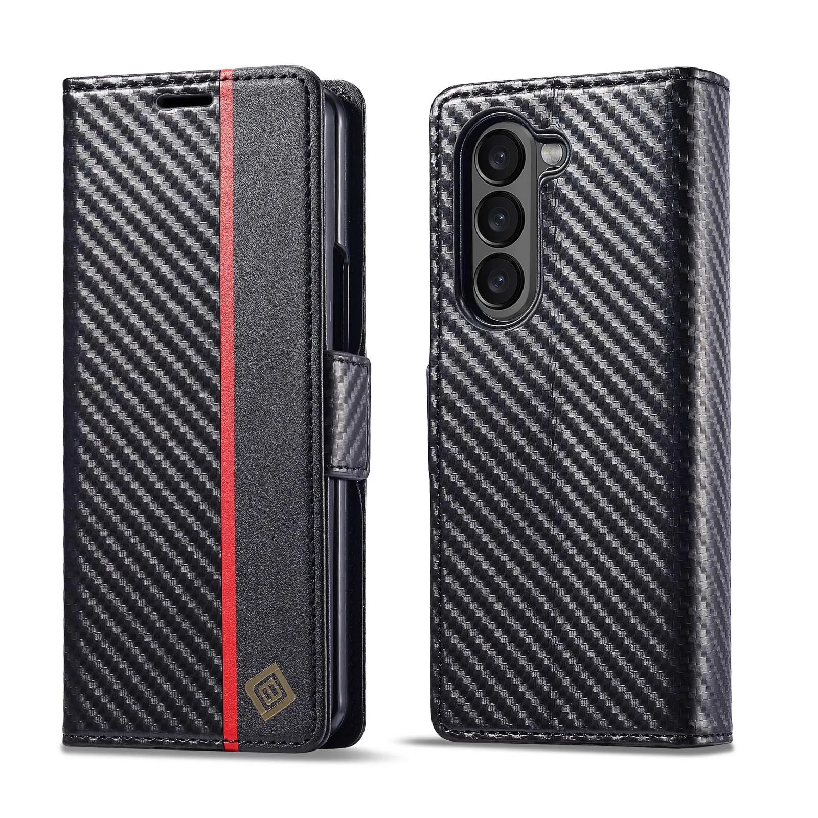 Kevlar Case For Samsung Galaxy Z Fold 8 ultra 3 4 5 6 7 Leather Wallet holder Cover Anti-knock Cases For Z Fold7 Fold6 Fold5