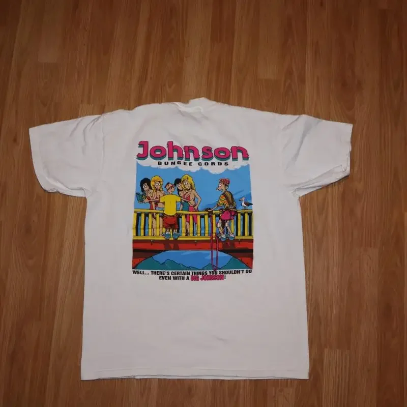 Vintage 1990S Big Johnson Bungee Cord Jumping T Shirt Funny Humor 90S Large