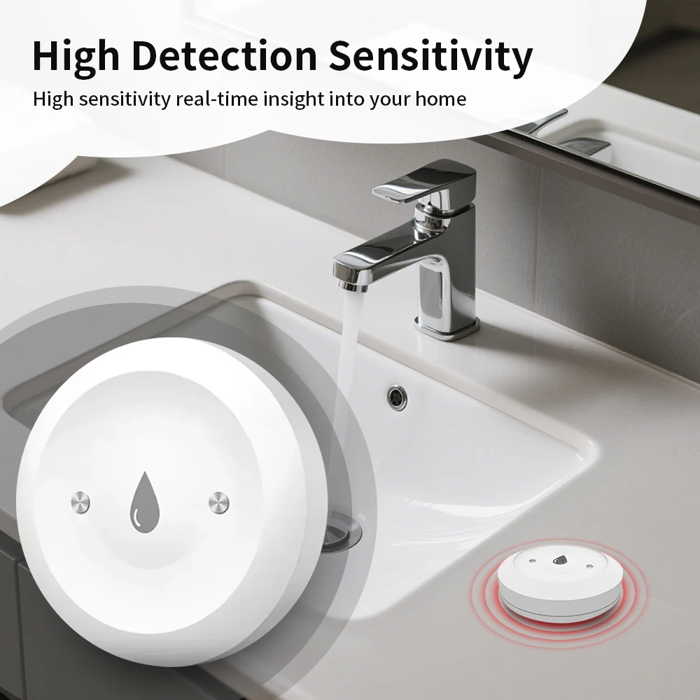 TNCE Water Sensor with Tuya zigbee zigbee2mqtt home assistant, Water Leakage/Level Detector, smart Linkage Alarm, Remote Monitor image 3
