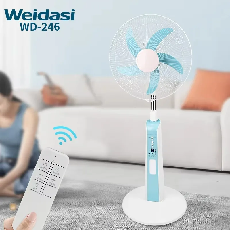 Electric Fan Rechargeable Electric Fan Customized Floor Fan with Light