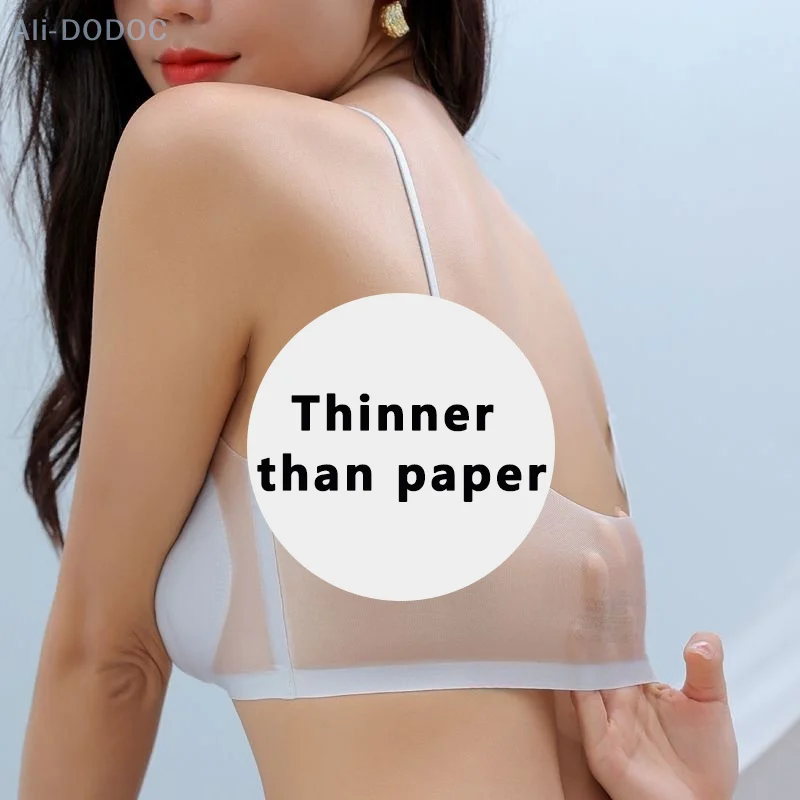 Ultra-thin Seamless Bras For Women Breathable Wireless Underwear Small Chest Sexy Lingerie Padded Push Up Bra Sexy Tube Top Bra