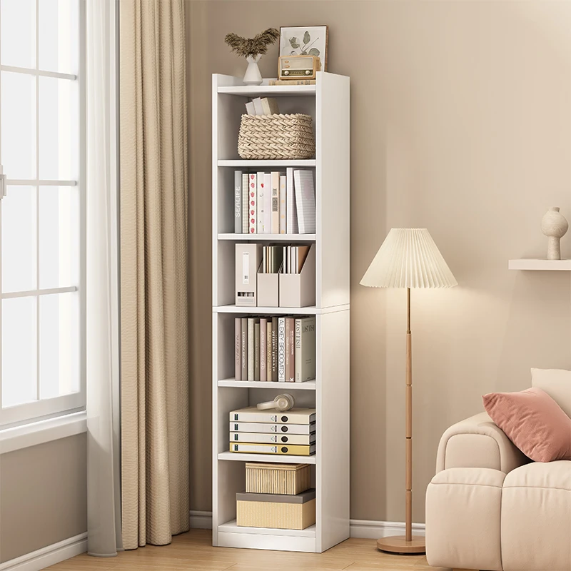 

Bookcase on the floor, simple household, small bedroom, living room, wall cabinet, narrow seam, small bookcase, corner storage