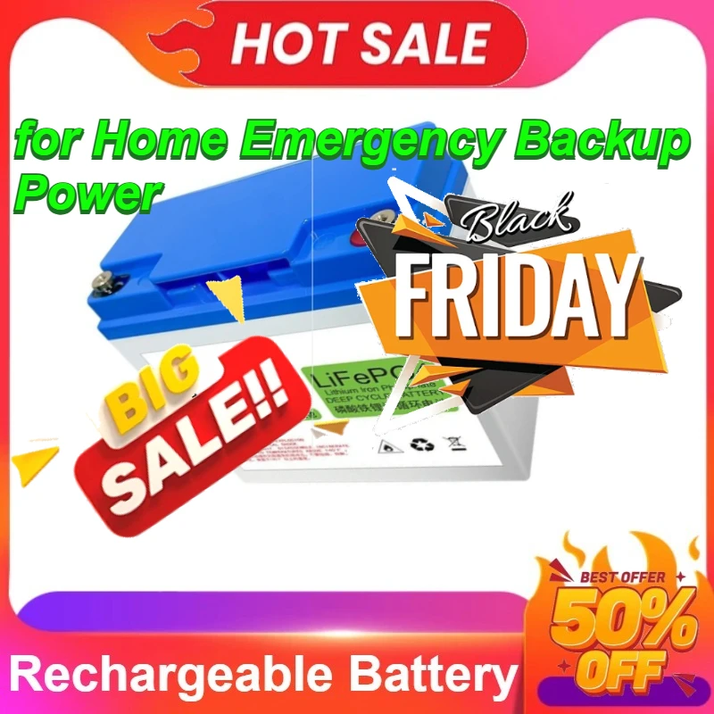 

12V 20Ah LiFePO4 Battery Portable Solar Energy Storage Battery for Home Emergency Backup Power