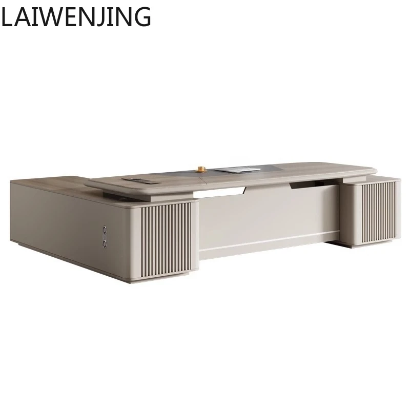 

HLZ boss table, large desk, president's office, simple modern office desk and chair combination