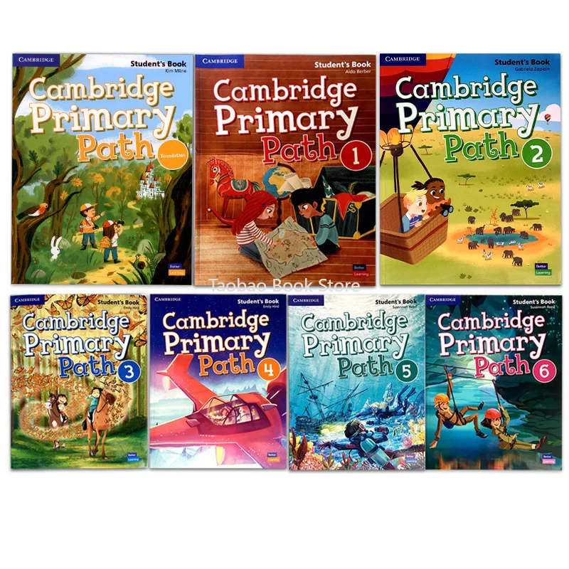 14 Books/Set Cambridge Primary Path Foundation+6 Levels Student's Book+Activity Textbook Workbook Exercise English Learning