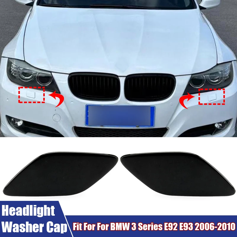 

2 шт./пара, насадка для омывателя фар автомобиля, крышка для распылителя для BMW 3 серии E92 E93 2006 2007 2008-2010 # 61677171659 61677171660