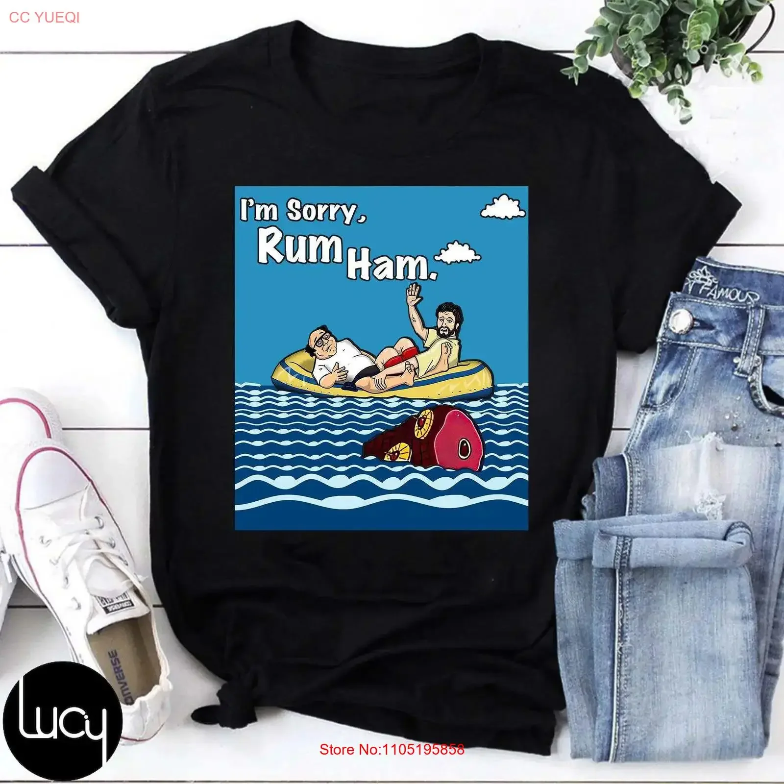 

I m Sorry Rum Ham T Shirt It s Always Sunny Parody Funny TV Show Fan for Retro Cartoon Style vintage Washed Versatile Slightly