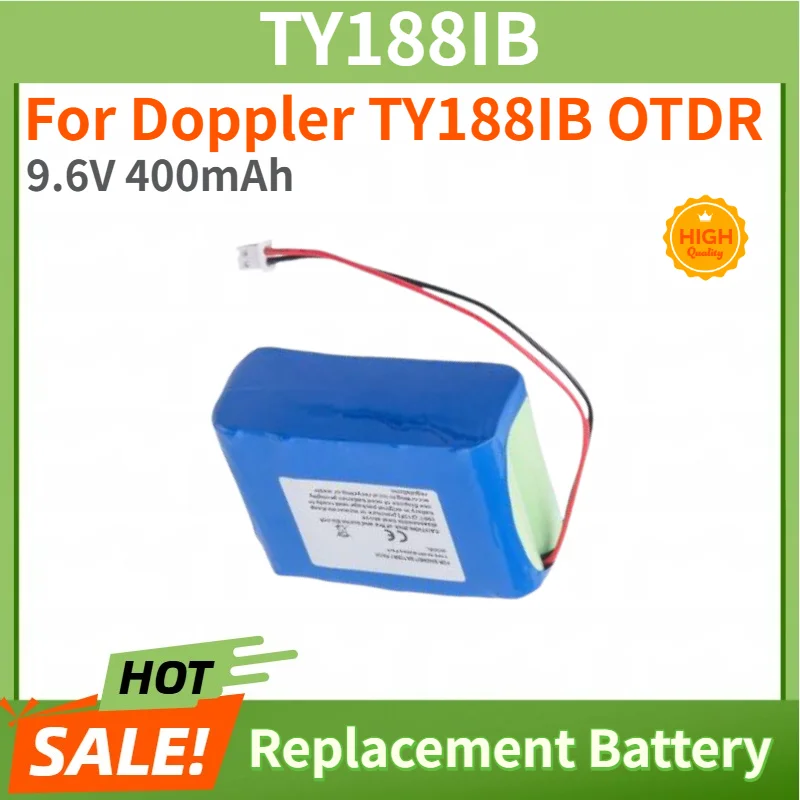 TY188IB High Quality Battery 9.6V 400mAh for Doppler TY188IB OTDR Brand New Replacement Battery