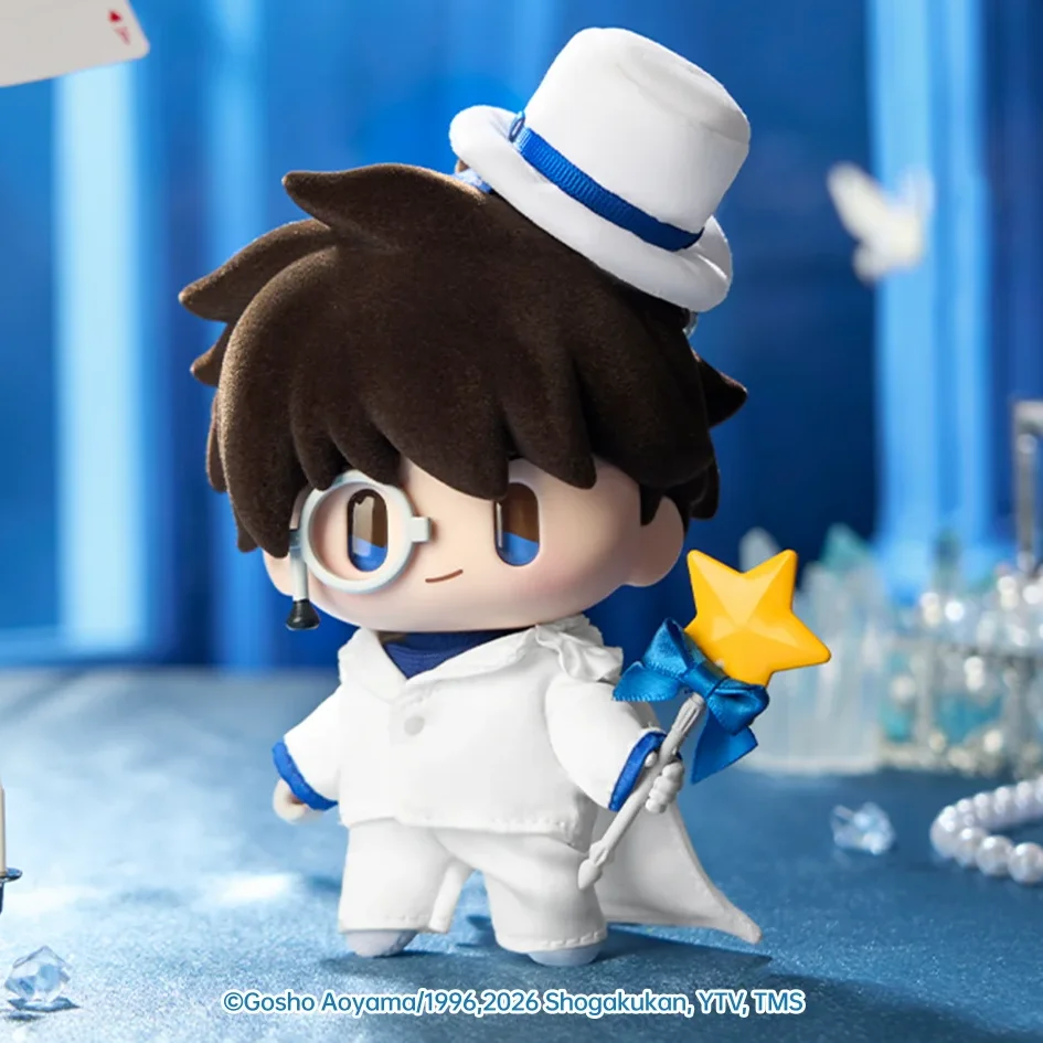 Caja Sorpresa de la Serie de Cuentos de Hadas Detective Conan, Colgante de Vinilo y Peluche, Artículos de Anime de Shinichi Kudo, Ran Mouri, Kaito Kid, Amuro Tooru