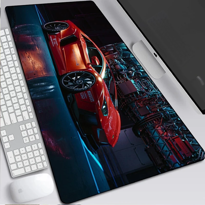 Car Racing Sports Cars Creative MousePad Gamer Computer New Home Large Desk Mats Laptop Anti-slip Desktop Mouses Pad Mouse Mat