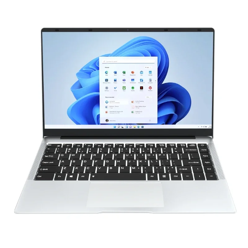 Best Price 14.1 Inch 8GB Laptop 128GB SSD WindowsPro Notebook J4125 Office Computer Backlit Fingerprint Student